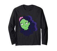 Undead Halloween Zombie Woman Monster Bride Cadaver Brains Long Sleeve T-Shirt