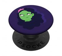 undead halloween zombie woman monster bride cadaver brains PopSockets Adhesive PopGrip