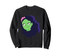 undead halloween zombie woman monster bride cadaver brains Sweatshirt