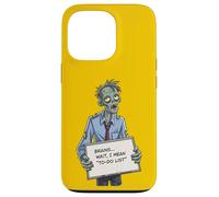 Undead Inside Funny Zombie Work Humor Daily Grind Cool Art Case for iPhone 13 Pro
