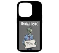 Undead Inside Funny Zombie Work Humor Daily Grind Cool Art Case for iPhone 14 Pro