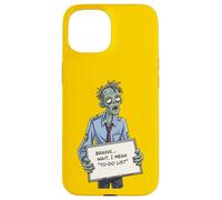 Undead Inside Funny Zombie Work Humor Daily Grind Cool Art Case for iPhone 15