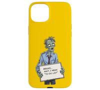 Undead Inside Funny Zombie Work Humor Daily Grind Cool Art Case for iPhone 15 Plus