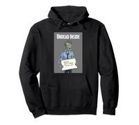 Undead Inside Funny Zombie Work Humor Daily Grind Cool Art Pullover Hoodie