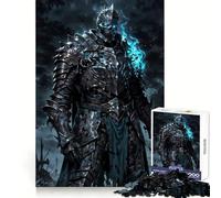 Undead Knight with Blue Flames 1000 Piece Jigsaws for Teenagers Cognitive Recall Casual Relaxation Sharp Cut Ideal Present (38x52cm)