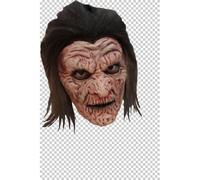 Undead Mummy With Hair Latex Face Mask, For Fancy Dress, Halloween, Horror, Trick or Treat, Hand-Painted Party Mask, Elastic Strap