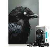 Undead Raven Jigsaw Puzzle 1000 Pieces Cognitive Fun Play High Precision Die Cut Unique Gift for Stress Relief (38x26cm)