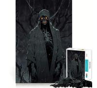 Undead Reaper in The Ember Woods 1000 Piece Jigsaws for Adults Brain Recall Game Tight Interlock No Gaps Calming Mental Break Activity (38x26cm)