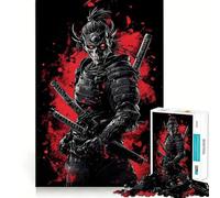 Undead Samurai Warrior Japanese 1000-piece Puzzle for Teenagers Mind Skill Fun Uniform Size Precise Pieces Relaxing Indoor Group Activity (50x75cm)