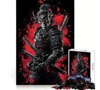 Undead Samurai Warrior Japanese 1000 Pieces Jigsaw Puzzles for Teenagers Brain Wellness Easy Relaxation Perfect Lock Best Gift (50x75cm)