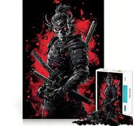 Undead Samurai Warrior Japanese Jigsaw Puzzles for Adults 1000 Think Boost Game Precise Interlock Structure Easy to Learn Family Enjoyment (38x26cm)