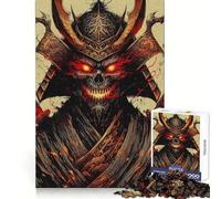 Undead Samurai Warrior Jigsaw Puzzles for Adults1000 Piece Strategic Think Soothing Hobby Precise Fit (38x26cm)