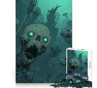 Undead Sea Creatures Jigsaw Puzzles for Adults1000 Piece Strategic Think Soothing Hobby Precise Fit (38x52cm)