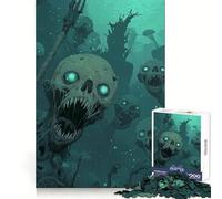 Undead Sea Creatures Puzzle for Teenagers 1000 Pieces Thinking Skill Restful Activity Neat Edges Xmas Present (50x75cm)