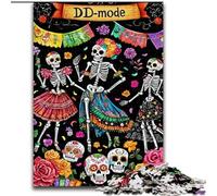 Undead Skeleton Adult Jigsaws 1000 Piece, Challenging Game And Family Play Educational Game for Birthday, Chrismas (26x38cm)