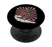 Undead Skeleton Snowboarder Grunge Board Riding PopSockets Adhesive PopGrip