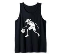 Undead Streetballer Dribbling Skeleton Spooky Hooper Tank Top