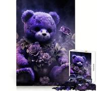 Undead Teddy Bear 1000 Piece Jigsaw Puzzles for Adults Jigsaw Brain Wellness Calm Recreation Perfect Lock Festive Gift (38x26cm)