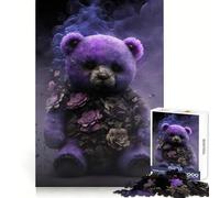 Undead Teddy Bear 1000 Pieces Jigsaws Adults Puzzles Gifts Cognitive Skill Restful Activity Exact Cut Festive Gift (50x75cm)