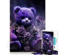 Undead Teddy Bear Adults Puzzles 1000 Piece Jigsaws Recall Skill Fun High Precision Die Cut Easy to Learn Family Enjoyment (50x75cm)