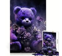Undead Teddy Bear Jigsaw Puzzles for Teenagers 1000 Piece Improve Memory Soft Distraction Laser Cut Thoughtful Gift (50x75cm)