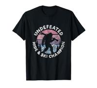 Undefeated Hide & Ski Champion Skiing Retro T-Shirt