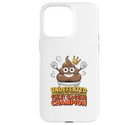 Undefeated Massive Dump Division Toilet Clogging Champion Case for iPhone 15 Pro Max