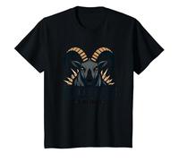 Undefeated Since Birth Ram Strength Motto T-Shirt, Kids, Black, 8 Years