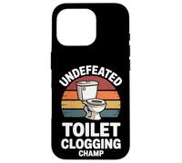 Undefeated Toilet Clogging Champ Case for iPhone 16 Pro