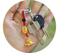 Under $5 Feng Shui Chinese Lucky Charm Car Hanging Ornament Keychain with Ancient Coin for Prosperity Wealth Peace