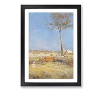 Under A Southern Sun by Charles Conder Framed Print | A2 Black Framed Wall Art | Ready to Hang | Modern Nature Picture | Living Room Bedroom Lounge Office