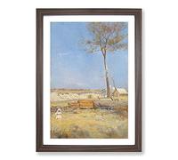 Under A Southern Sun by Charles Conder Framed Print | A2 Walnut Framed Wall Art | Ready to Hang | Modern Nature Picture | Living Room Bedroom Lounge Office