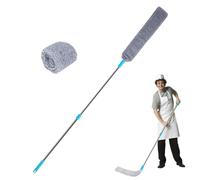Under Appliance Dust Cleaner - Microfiber Duster | Dust Brush with Extension Pole | Duster Đe Multifunctional Cleaning for Bed, High Ceilings, Furniture, Cleaning