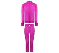Under Armour Childrens Unisex Armoour Logo Kids Pink Tracksuit - Size Small