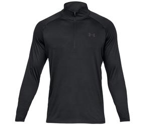 Under Armor Tech 2.0 1/2 ZIP Thermal Long Sleeve Top - Black