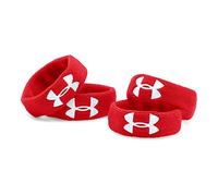 Under Armour 1 Performance Wristband 4-Pack, Red (600)/White, One Size