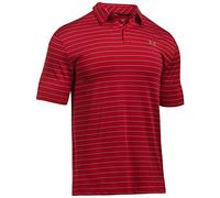 Under Armour 2017 UA CoolSwitch Putting Stripe Mens Golf Polo Shirt Red Medium