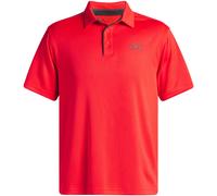 UNDER ARMOUR 2025 TECH GOLF POLO SHIRT - RACER RED / PITCH GREY - XL