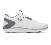 UNDER ARMOUR 2026 DRIVE FADE 2 GOLF SHOES - WHITE / TITAN GREY / METALLIC SILVER