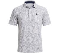 UNDER ARMOUR 2026 MATCHPLAY PRINTED GOLF POLO SHIRT - WHITE / ACADEMY