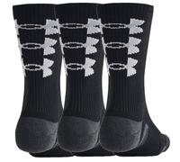 UNDER ARMOUR 2026 PERFORMANCE TECH CREW SOCKS - 3 PACK - BLACK