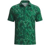 UNDER ARMOUR 2026 PLAYOFF 3.0 PRINTED GOLF POLO SHIRT - CAPMUS IVY / BLACK