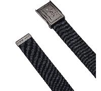 UNDER ARMOUR 2026 STRETCH WEBBING GOLF BELT - BLACK / CASTLEROCK