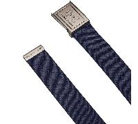 UNDER ARMOUR 2026 STRETCH WEBBING GOLF BELT - MIDNIGHT NAVY / KHAKI BASE