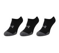 Under Armour 3-Pack HeatGear No Show Kids Black Socks 1346754_001