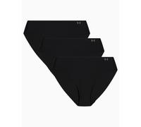 Under Armour 3pk Pure Stretch No Show Bikini Knickers Black