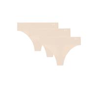 Under Armour 3pk Pure Stretch No Show Thongs Beige