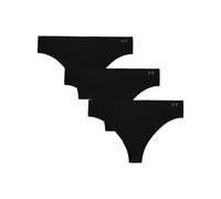 Under Armour 3pk Pure Stretch No Show Thongs Black