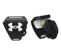 Under Armour 9900-0111T Football Helmet Visor Clips with Logo, Black/White