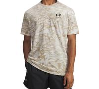 Under Armour Men's ABC Camo Short Sleeve, Fast-Drying Men's T-Shirt, Comfortable Activewear Top for Training, Athletics and Casual Wear,Stone / / Black,SM
